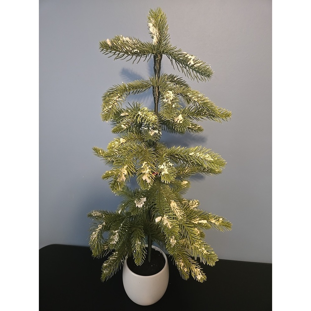 Christmas Tree 25" With Snow Table Desk‎ Top Size with Decorative